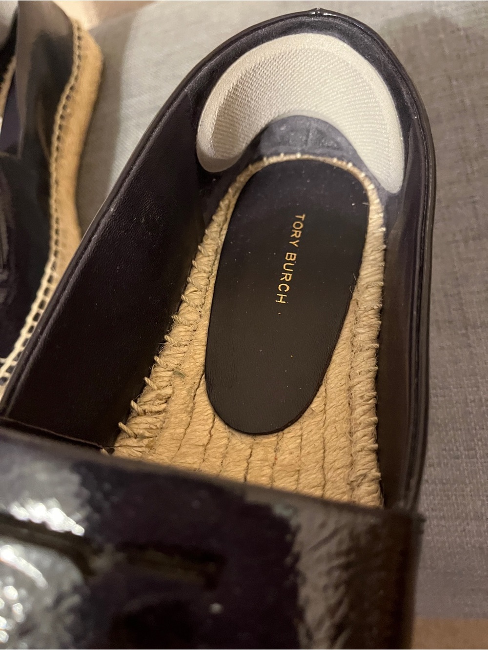 Tory Burch Purple Patent Leather Ines Espadrille Flats - Picture 14 of 15